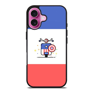 VESPA CAPTAIN AMERICA iPhone 16 Plus Case VESPA CAPTAIN AMERICA iPhone 16 Plus Case