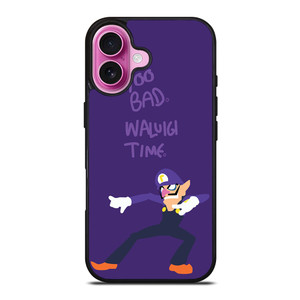 WALUIGI TIME TOO BAD iPhone 16 Plus Case WALUIGI TIME TOO BAD iPhone 16 Plus Case