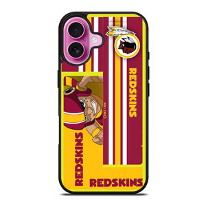 WASHINGTON REDSKINS YELLOW RED MLS iPhone 16 Plus Case WASHINGTON REDSKINS YELLOW RED MLS iPhone 16 Plus Case