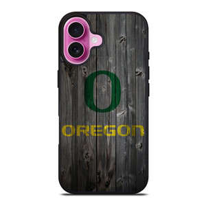 WOODEN LOGO OREGON DUCKS iPhone 16 Plus Case WOODEN LOGO OREGON DUCKS iPhone 16 Plus Case