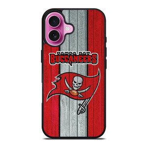 WOODEN LOGO TAMPA BAY BUCCANEERS iPhone 16 Plus Case