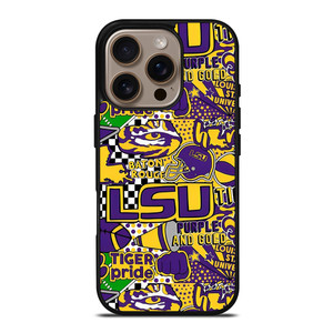 LSU Tigers UNIVERSUTY COLLAGE iPhone 16 Pro Case