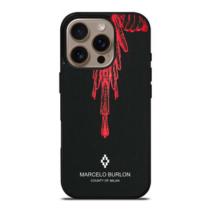 MARCELO BURLON RED iPhone 16 Pro Case MARCELO BURLON RED iPhone 16 Pro Case