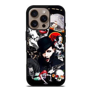 MARILYN MANSON GOTH COLLAGE iPhone 16 Pro Case