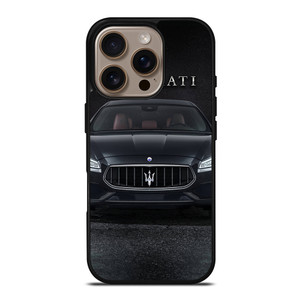 MASERATI CAR BLACK LOGO iPhone 16 Pro Case