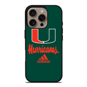 MIAMI HURRICANES GREEN LOGO iPhone 16 Pro Case MIAMI HURRICANES GREEN LOGO iPhone 16 Pro Case