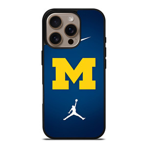 MICHIGAN WOLVERINES NIKE JORDAN iPhone 16 Pro Case MICHIGAN WOLVERINES NIKE JORDAN iPhone 16 Pro Case