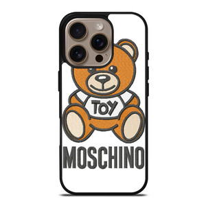 MOSCHINO TOY EMBROIDERED iPhone 16 Pro Case MOSCHINO TOY EMBROIDERED iPhone 16 Pro Case