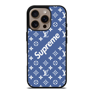 NEW SUPREME BLUE PATTERN iPhone 16 Pro Case