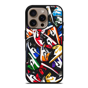 NIKE AIR JORDAN SNEAKERS COLLAGE iPhone 16 Pro Case NIKE AIR JORDAN SNEAKERS COLLAGE iPhone 16 Pro Case