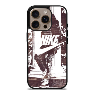 NIKE STREET URBAN BLACK WHITE iPhone 16 Pro Case NIKE STREET URBAN BLACK WHITE iPhone 16 Pro Case