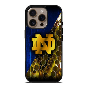 NOTRE DAME FIGHTING IRISH GOLDEN LOGO iPhone 16 Pro Case