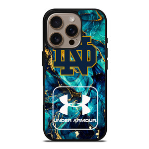 NOTRE DAME VS UNDER ARMOUR MARBLE BLUE iPhone 16 Pro Case NOTRE DAME VS UNDER ARMOUR MARBLE BLUE iPhone 16 Pro Case