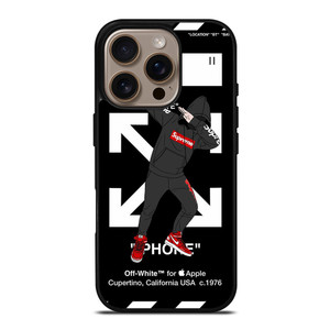 OFF WHITE DAB SUPREME iPhone 16 Pro Case OFF WHITE DAB SUPREME iPhone 16 Pro Case