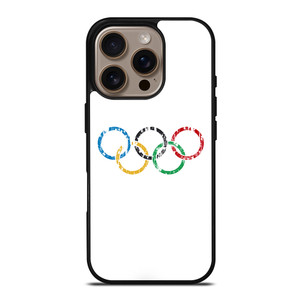 OLYMPIC RINGS LOGO BRUSHED iPhone 16 Pro Case OLYMPIC RINGS LOGO BRUSHED iPhone 16 Pro Case
