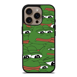 PEPE THE FROG PATTERN iPhone 16 Pro Case