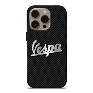PIAGGIO VESPA METAL CARBON LOGO iPhone 16 Pro Case PIAGGIO VESPA METAL CARBON LOGO iPhone 16 Pro Case