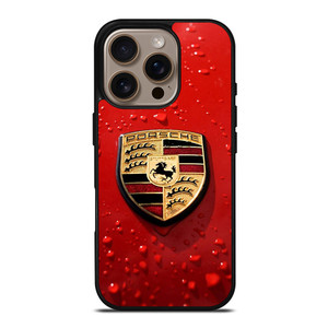 PORSCHE RED EMBLEM iPhone 16 Pro Case