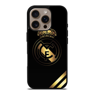 REAL MADRID FC NEW GOLD LOGO iPhone 16 Pro Case
