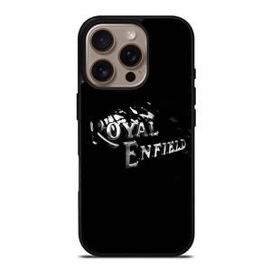 ROYAL ENFIELD BLACK TANK METAL LOGO iPhone 16 Pro Case ROYAL ENFIELD BLACK TANK METAL LOGO iPhone 16 Pro Case