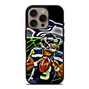 RUSSELL WILSON SEATTLE SEAHAWKS ART iPhone 16 Pro Case RUSSELL WILSON SEATTLE SEAHAWKS ART iPhone 16 Pro Case