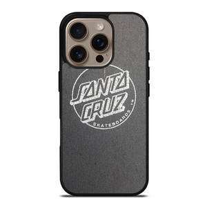 SANTA CRUZ SKATEBOARD LOGO ASPHALT iPhone 16 Pro Case SANTA CRUZ SKATEBOARD LOGO ASPHALT iPhone 16 Pro Case
