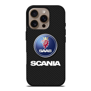 SCANIA TRUCK SAAB CARBON LOGO iPhone 16 Pro Case