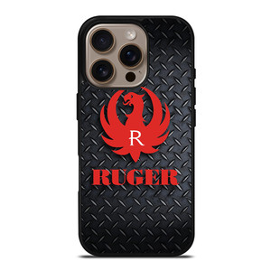 STURM RUGER FIREARM PLATE LOGO iPhone 16 Pro Case STURM RUGER FIREARM PLATE LOGO iPhone 16 Pro Case