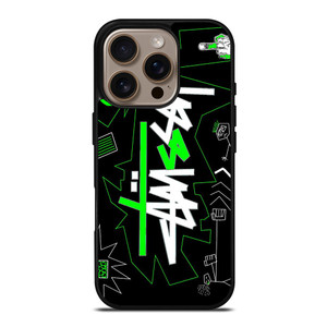 STUSSY ARTWORK LOGO iPhone 16 Pro Case