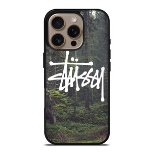 STUSSY SPOOKY FOREST LOGO iPhone 16 Pro Case