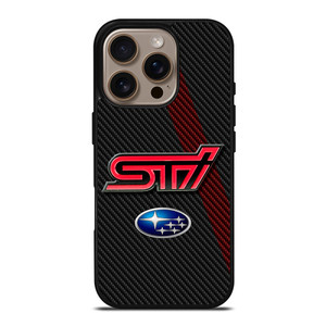 SUBARU STI CARBON LOGO iPhone 16 Pro Case SUBARU STI CARBON LOGO iPhone 16 Pro Case