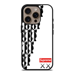 SUPREME KAWS BLACK WHITE iPhone 16 Pro Case SUPREME KAWS BLACK WHITE iPhone 16 Pro Case