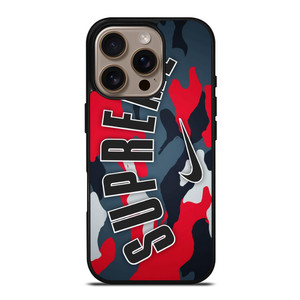 SUPREME X NIKE RED CAMO iPhone 16 Pro Case SUPREME X NIKE RED CAMO iPhone 16 Pro Case