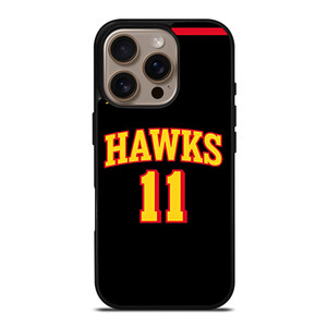 TRAE YOUNG ATLANTA HAWKS BLACK iPhone 16 Pro Case