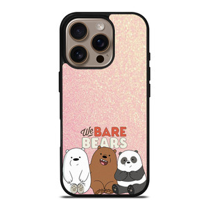 WE BARE BEARS PINK GILTTER iPhone 16 Pro Case