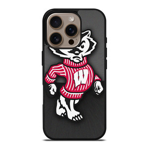 WISCONSIN BADGERS FOOTBALL MASCOT iPhone 16 Pro Case WISCONSIN BADGERS FOOTBALL MASCOT iPhone 16 Pro Case