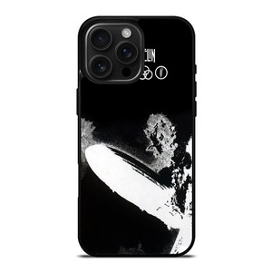 LED ZEPPELIN BLACK WHITE LOGO iPhone 16 Pro Max Case