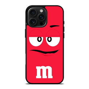M&M RED iPhone 16 Pro Max Case