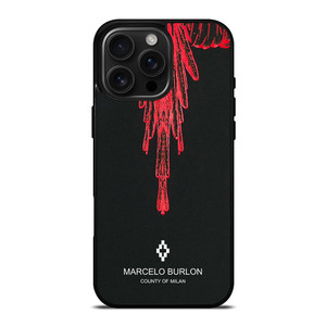 MARCELO BURLON RED iPhone 16 Pro Max Case MARCELO BURLON RED iPhone 16 Pro Max Case