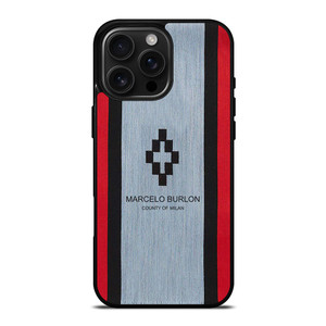 MARCELO BURLON STRIPE LOGO iPhone 16 Pro Max Case MARCELO BURLON STRIPE LOGO iPhone 16 Pro Max Case