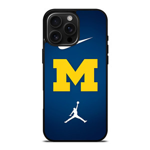 MICHIGAN WOLVERINES NIKE JORDAN iPhone 16 Pro Max Case MICHIGAN WOLVERINES NIKE JORDAN iPhone 16 Pro Max Case