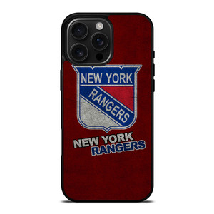 NEW YORK RANGERS SUEDE TEXTURE iPhone 16 Pro Max Case