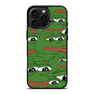 PEPE THE FROG PATTERN iPhone 16 Pro Max Case