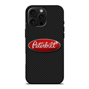 PETERBILT TRUCK LOGO CARBON iPhone 16 Pro Max Case PETERBILT TRUCK LOGO CARBON iPhone 16 Pro Max Case