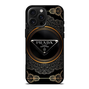 PRADA MILANO BLACK GOLD iPhone 16 Pro Max Case
