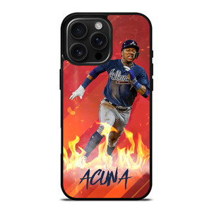 RONALD ACUNA JR ATLANTA BRAVES BASEBALL MLB iPhone 16 Pro Max Case RONALD ACUNA JR ATLANTA BRAVES BASEBALL MLB iPhone 16 Pro Max Case