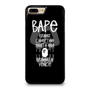BAPE BLACK SKULL STUSSY iPhone 7 Plus Case BAPE BLACK SKULL STUSSY iPhone 7 Plus Case