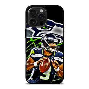 RUSSELL WILSON SEATTLE SEAHAWKS ART iPhone 16 Pro Max Case RUSSELL WILSON SEATTLE SEAHAWKS ART iPhone 16 Pro Max Case