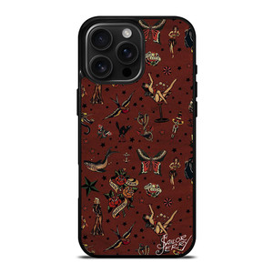 SAILOR JERRY TATTOO PATTERN iPhone 16 Pro Max Case