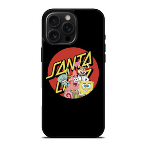 SANTA CRUZ SKATEBOARD X SPONGEBOB iPhone 16 Pro Max Case SANTA CRUZ SKATEBOARD X SPONGEBOB iPhone 16 Pro Max Case